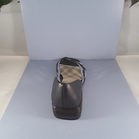 NEW Black/Blue Leather Sandal Shoe - Picture 3 of 6